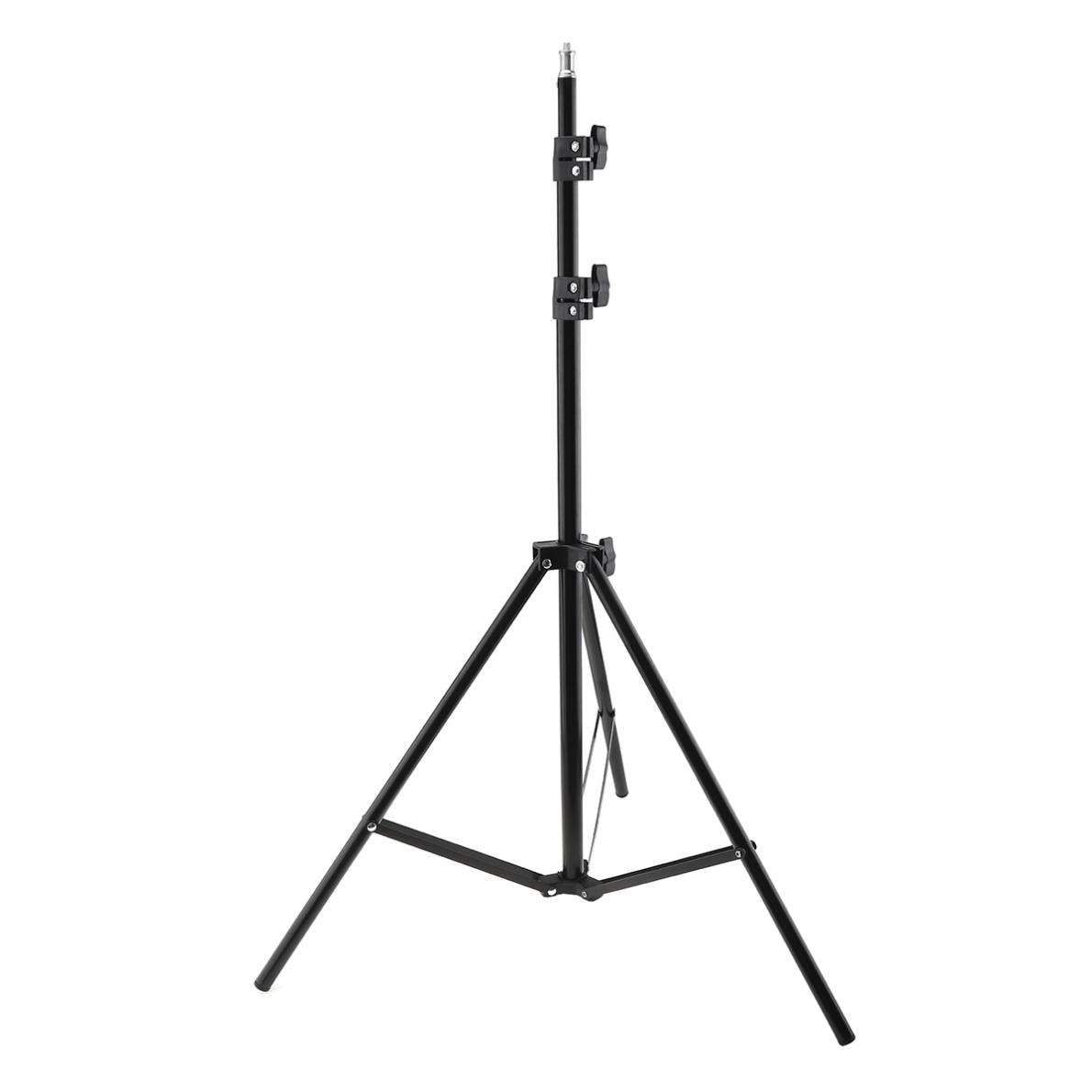Hridz 210cm Adjustable Light Stand Tripod – 70-210cm, 1/4" Screw for Studio Flash & LED Lights