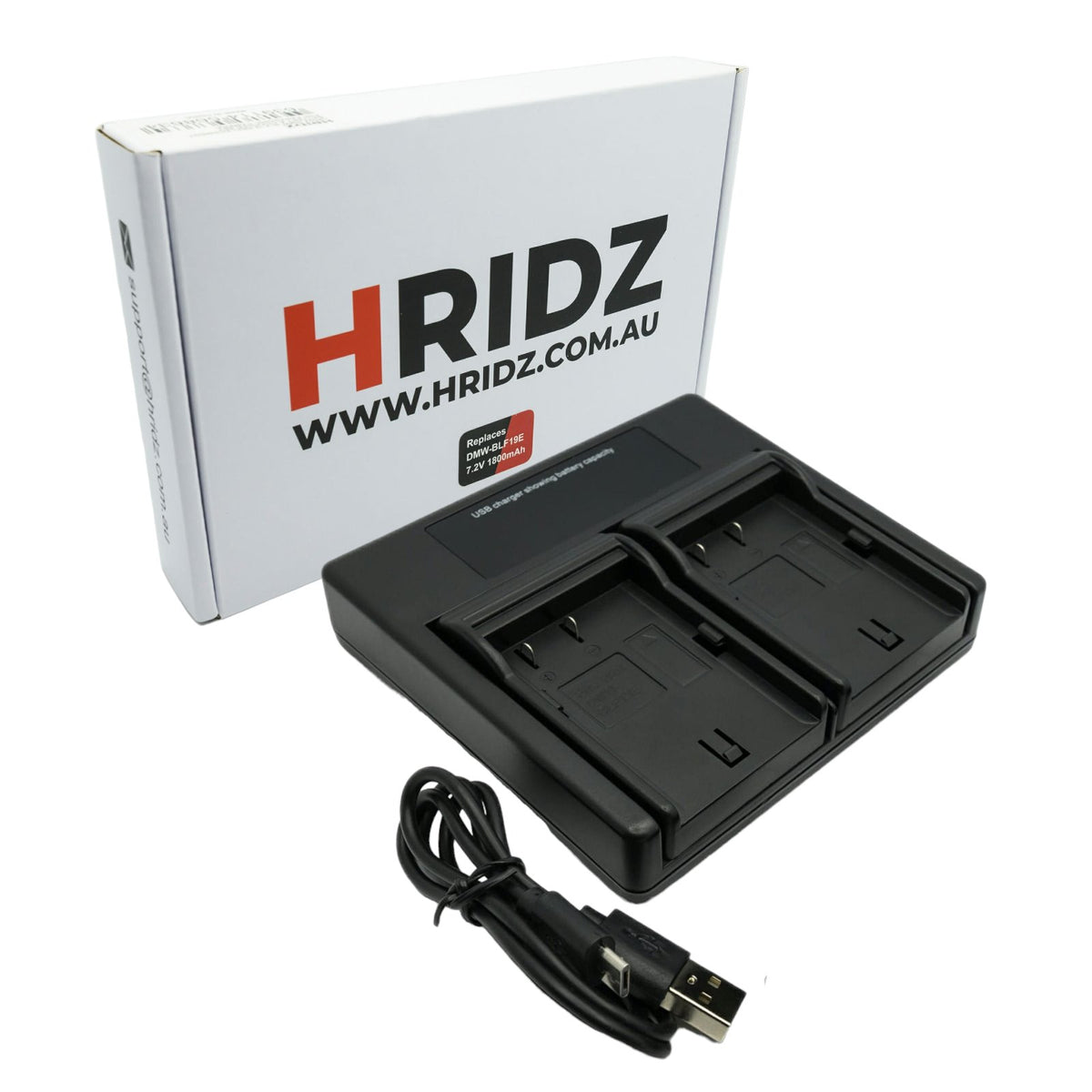 Hridz BLF19 Dual Charger for Panasonic Lumix GH3/GH4/GH5/G9