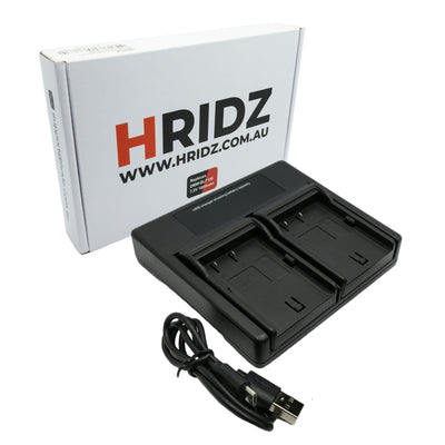 Hridz BLF19 Dual Charger for Panasonic Lumix GH3/GH4/GH5/G9