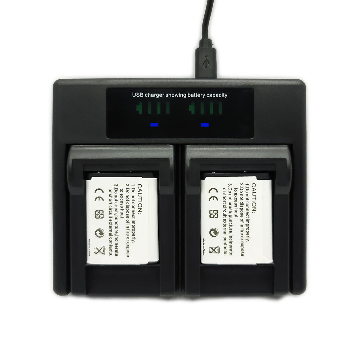Hridz EN-EL19 Dual Battery Charger for Nikon Coolpix S-Series Cameras