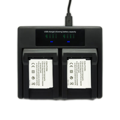 Hridz EN-EL19 Dual Battery Charger for Nikon Coolpix S-Series Cameras